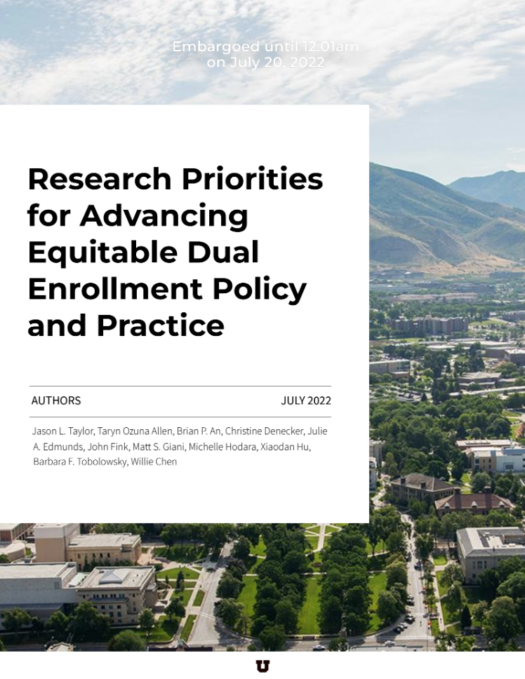 Research Priorites For Advancing Equitable Dual Enrollment Policy and Practice